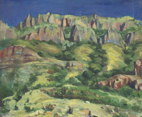 Cliffs shown in an interior setting